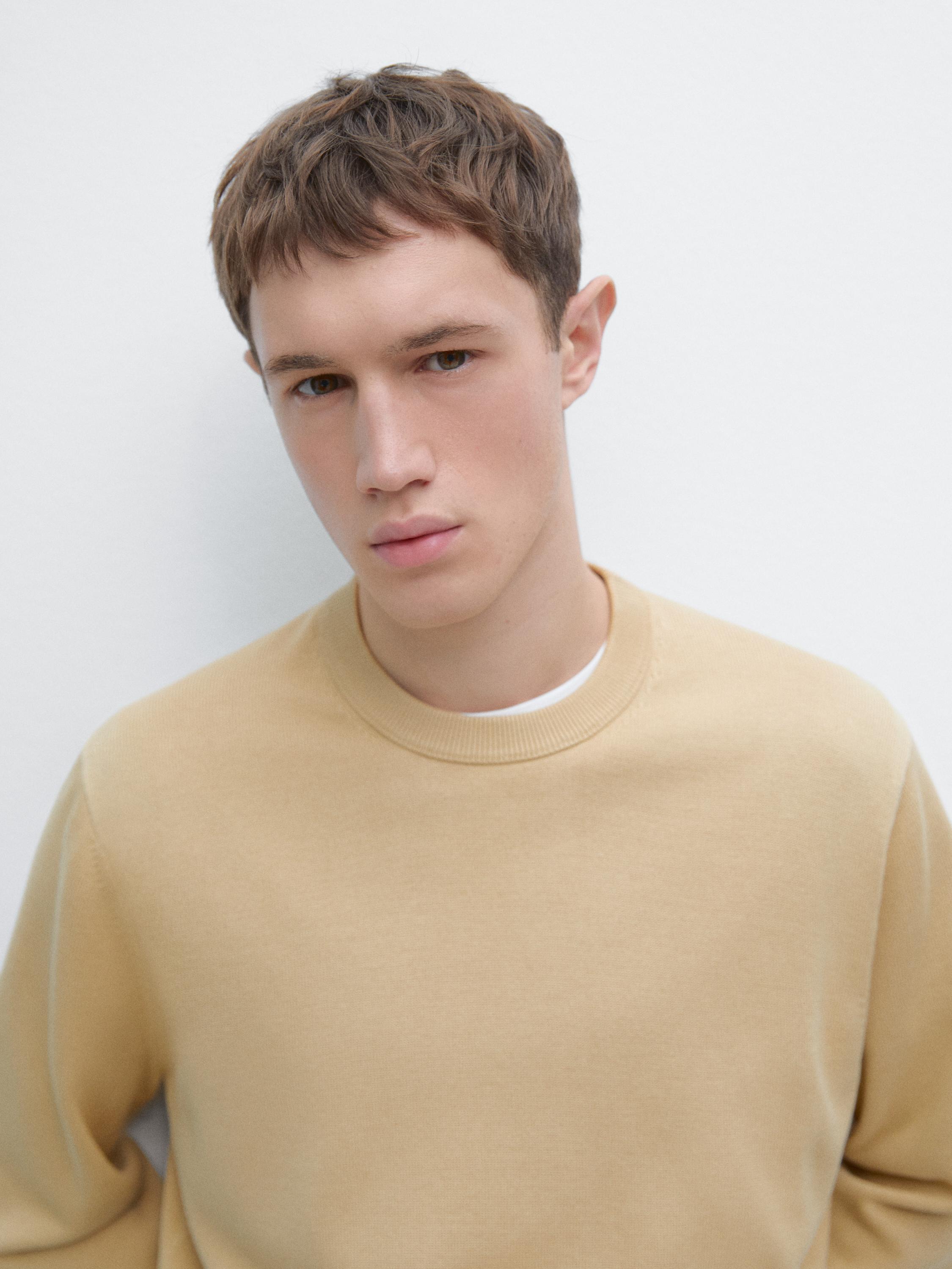 Pull maille en coton
